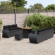 Sonata H Градински Софа Комплект 10 pcs Черно 80 x 80 x 71 cm
