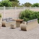 Sonata H Градински Софа Комплект 10 pcs бежово и светлосиво