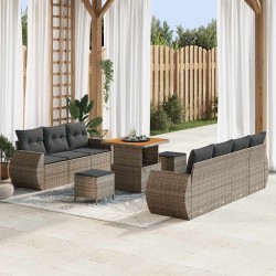 Sonata H Градински Софа Комплект 10 pcs Сив 80 x 80 x 71 cm - Canapele și bănci de grădină