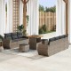 Sonata H Градински Софа Комплект 10 pcs Сив 80 x 80 x 71 cm