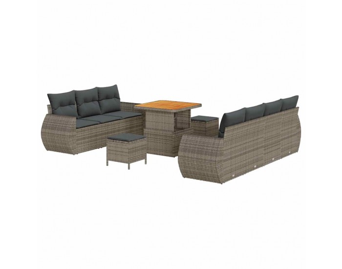 Sonata H Градински Софа Комплект 10 pcs Сив 80 x 80 x 71 cm