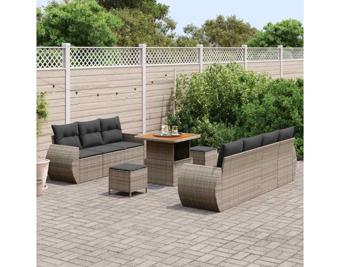 Sonata H Градински Софа Комплект 10 pcs Сив 80 x 80 x 71 cm