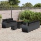 Sonata H Градински Софа Комплект 10 pcs Черно 90 x 55 x 71 cm