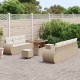 Sonata H Градински Софа Комплект 10 pcs бежово и кремаво 90 x 55 x 71 cm