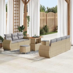 Sonata H Градински Софа Комплект 10 pcs бежово и светлосиво - Canapele și bănci de grădină