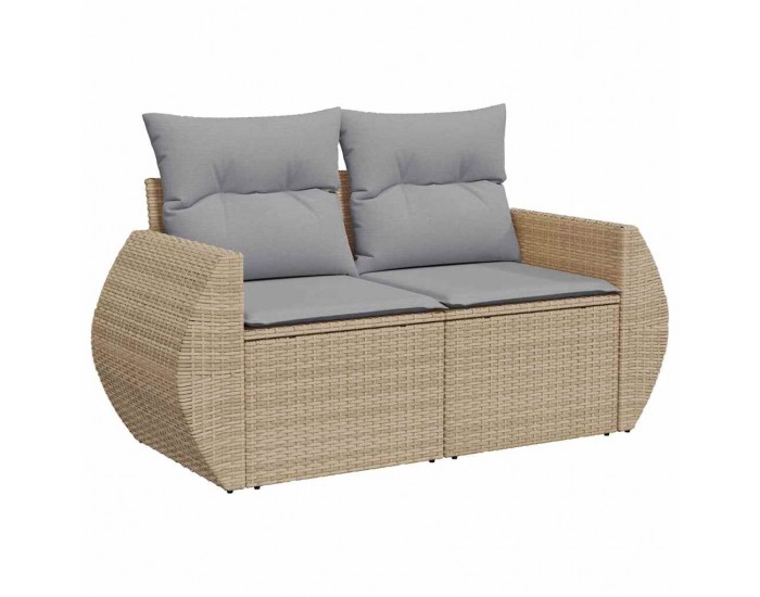 Sonata H Градински Софа Комплект 10 pcs бежово и светлосиво