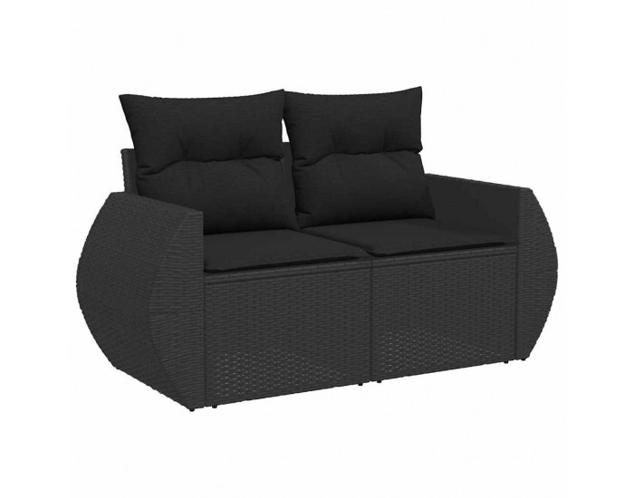 Sonata H Градински Софа Комплект 10 pcs Черно 90 x 55 x 71 cm