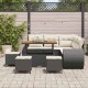 Sonata H Градински Софа Комплект 9 pcs Черно и кремаво 110 x 55 x 71 см