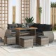 Sonata H Градински Софа Комплект 9 pcs Сив 110 x 55 x 71 см