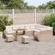 Sonata H Градински Софа Комплект 12 pcs бежово и кремаво 90 x 55 x 71 cm