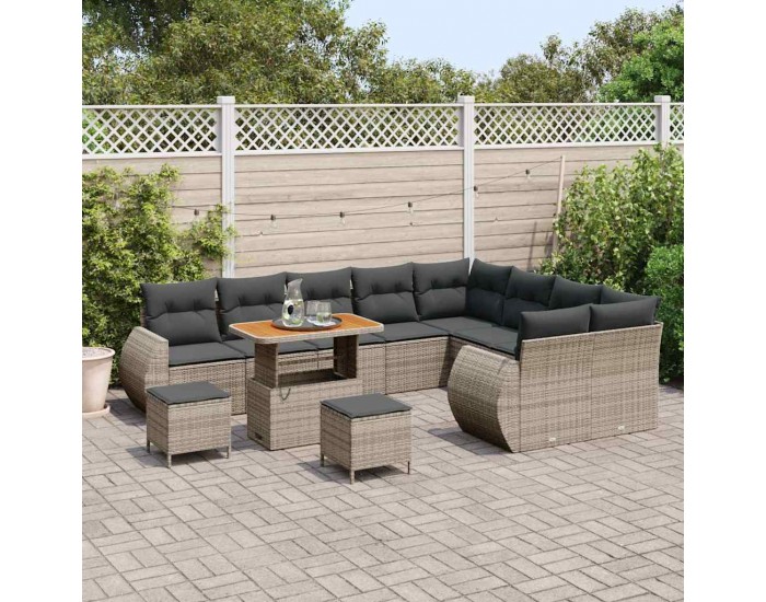 Sonata H Градински Софа Комплект 12 pcs Сив 90 x 55 x 71 cm