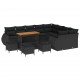 Sonata H Градински Софа Комплект 13 pcs Черно 110 x 55 x 71 см