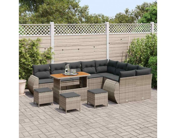 Sonata H Градински Софа Комплект 13 pcs Сив 110 x 55 x 71 см