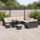 Sonata H Градински Софа Комплект 13 pcs Черно и кремаво 80 x 80 x 71 cm