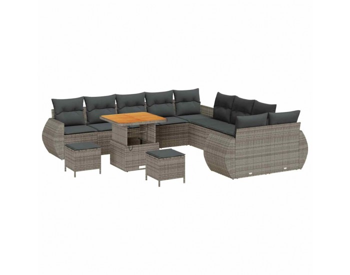 Sonata H Градински Софа Комплект 13 pcs Сив 80 x 80 x 71 cm