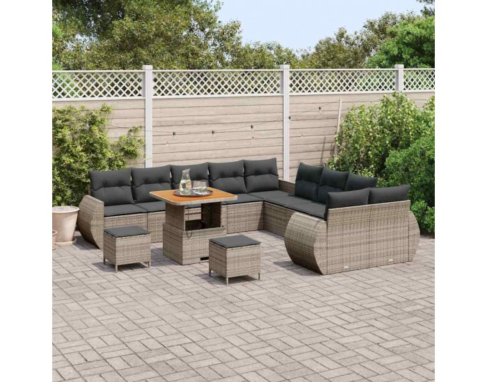 Sonata H Градински Софа Комплект 13 pcs Сив 80 x 80 x 71 cm