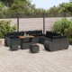 Sonata H Градински Софа Комплект 13 pcs Черно 90 x 55 x 71 cm