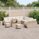 Sonata H Градински Софа Комплект 13 pcs бежово и кремаво 90 x 55 x 71 cm