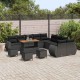 Sonata H Градински Софа Комплект 14 pcs Черно 110 x 55 x 71 см