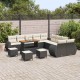 Sonata H Градински Софа Комплект 14 pcs Черно и кремаво 110 x 55 x 71 см