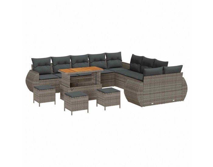 Sonata H Градински Софа Комплект 14 pcs Сив 110 x 55 x 71 см