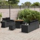 Sonata H Градински Софа Комплект 8 pcs Черно 80 x 80 x 71 cm