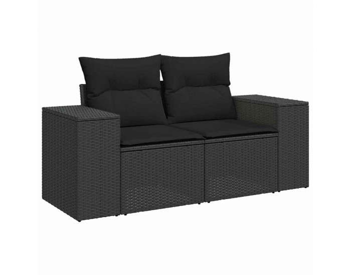 Sonata H Градински Софа Комплект 8 pcs Черно 80 x 80 x 71 cm