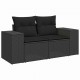 Sonata H Градински Софа Комплект 8 pcs Черно 80 x 80 x 71 cm
