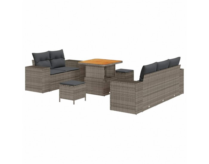 Sonata H Градински Софа Комплект с възглавница 8 pcs Сив 80 x 80 x 71 cm