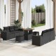 Sonata H Градински Софа Комплект 9 pcs Черно 90 x 55 x 71 cm
