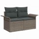 Sonata H Градински Софа Комплект с възглавница 9 pcs Сив 90 x 55 x 71 cm