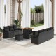 Sonata H Градински Софа Комплект 10 pcs Черно 80 x 80 x 71 cm