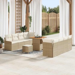 Sonata H Градински Софа Комплект 11 pcs Бежов и кремав 80 x 80 x 71 cm - Canapele și bănci de grădină