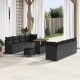 Sonata H Градински Софа Комплект 11 pcs Черно 90 x 55 x 71 cm