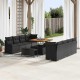Sonata H Градински Софа Комплект 11 pcs Черно 100 x 100 x 71 cm