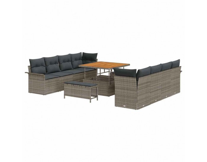Sonata H Градински Софа Комплект 11 pcs Сив 100 x 100 x 71 cm