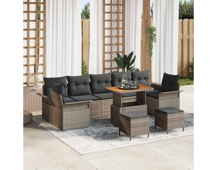 Sonata H Градински Софа Комплект 10 pcs Сив 90 x 55 x 71 cm