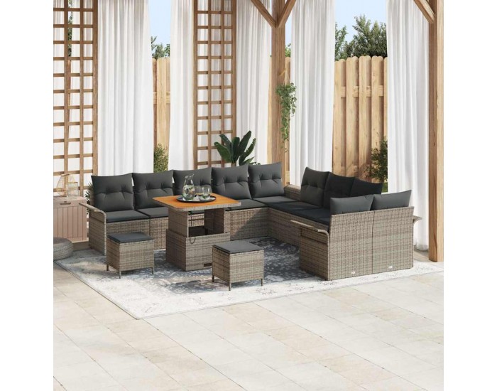Sonata H Градински Софа Комплект 13 pcs Сив 80 x 80 x 71 cm