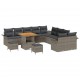 Sonata H Градински Софа Комплект 13 pcs Сив 80 x 80 x 71 cm