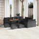 Sonata H Градински Софа Комплект 14 pcs Черно 110 x 55 x 71 см