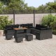 Sonata H Градински Софа Комплект 14 pcs Черно 110 x 55 x 71 см