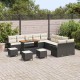 Sonata H Градински Софа Комплект 14 pcs Черен и кремав 110 x 55 x 71 см