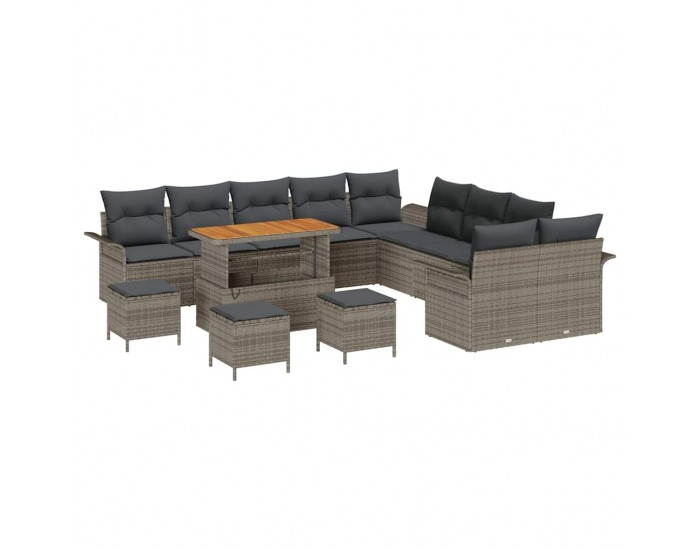 Sonata H Градински Софа Комплект 14 pcs Сив 110 x 55 x 71 см