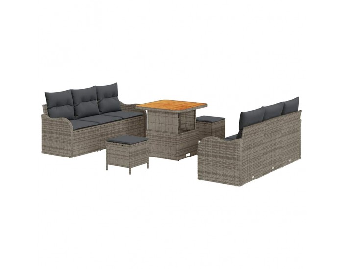 Sonata H Градински Софа Комплект с възглавница 9 pcs Сив 80 x 80 x 71 cm
