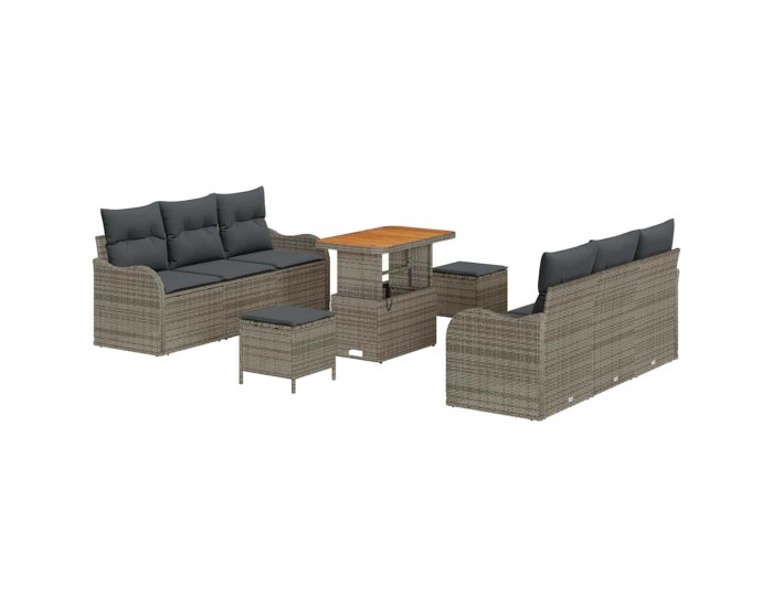 Sonata H Градински Софа Комплект с възглавница 9 pcs Сив 90 x 55 x 71 cm
