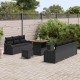 Sonata H Градински Софа Комплект 10 pcs Черно 80 x 80 x 71 cm