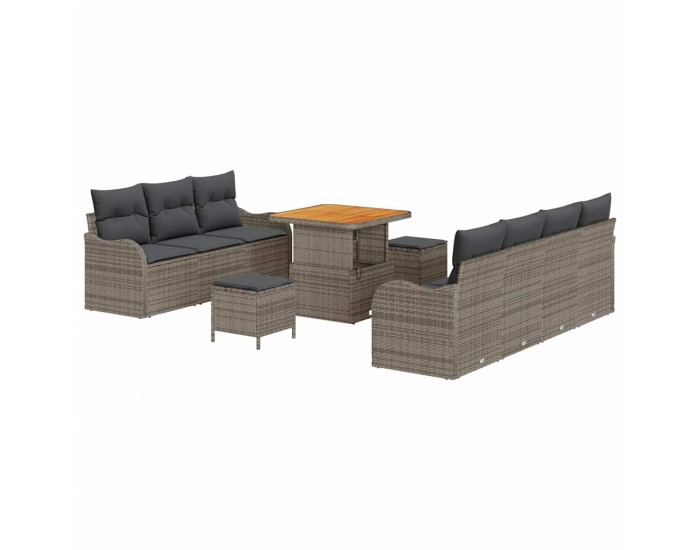Sonata H Градински Софа Комплект 10 pcs Сив 80 x 80 x 71 cm