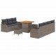 Sonata H Градински Софа Комплект 10 pcs Сив 80 x 80 x 71 cm