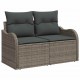 Sonata H Градински Софа Комплект 10 pcs Сив 80 x 80 x 71 cm