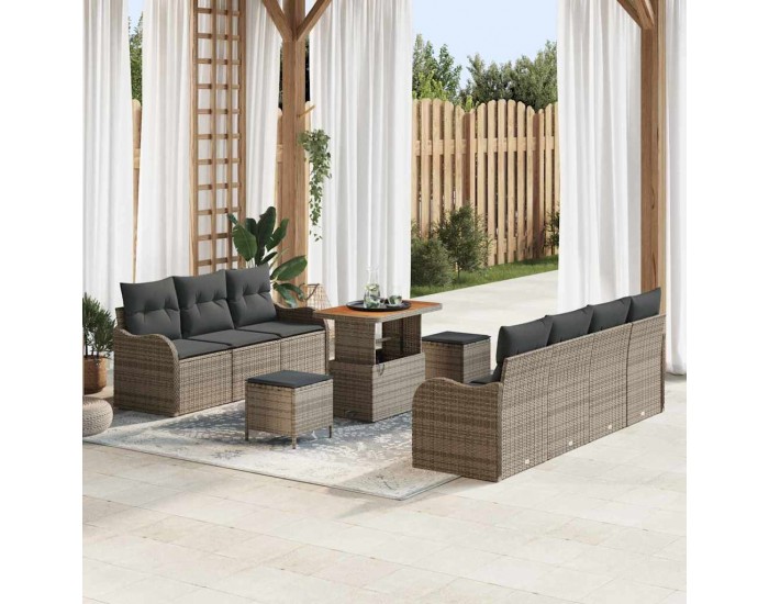 Sonata H Градински Софа Комплект 10 pcs Сив 90 x 55 x 71 cm
